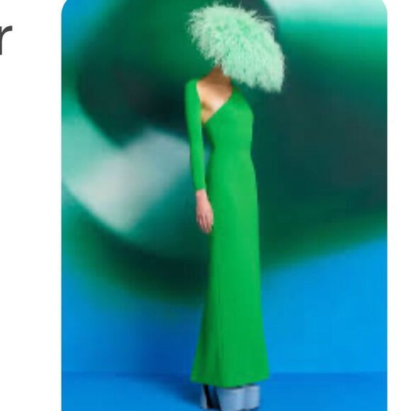 New Solace London SAREN ONE SHOULDER CREPE MAXI DRESS US Size 8 - Picture 16 of 16